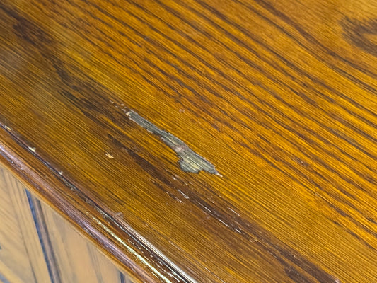 Vintage Oak Sideboard By Jaycee \ Tudor Style Carved Oak Cupboard