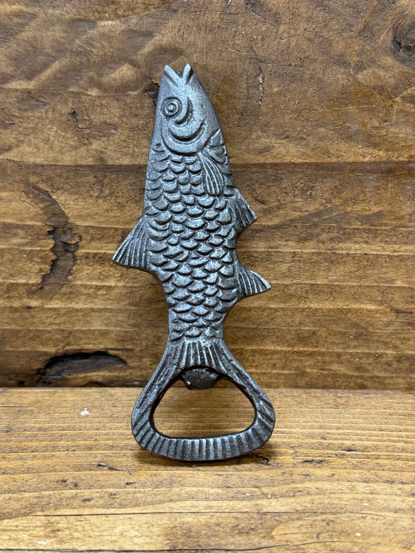 FISH \ Cast Iron Handheld Bottle Opener \ Vintage Style Home Bar