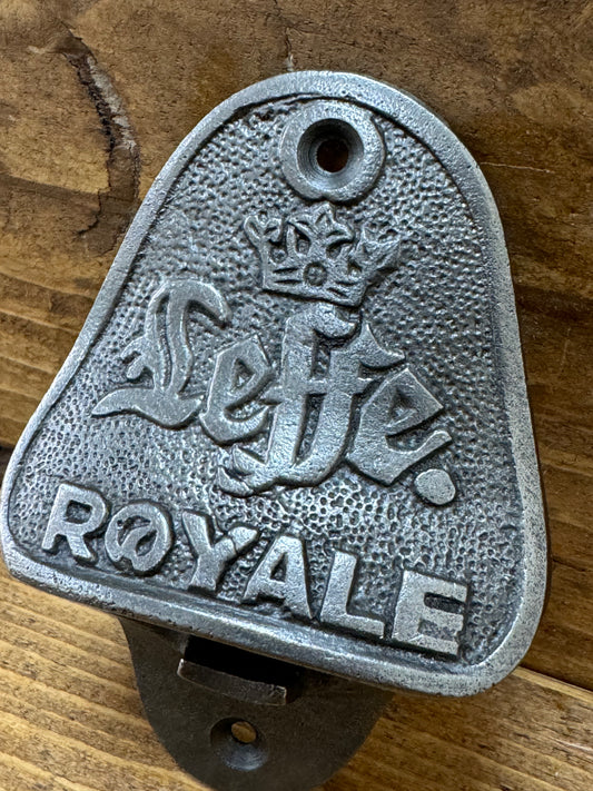 LEFFE \ Cast Iron Wall Mounted Bottle Opener \ Vintage Style Home Bar