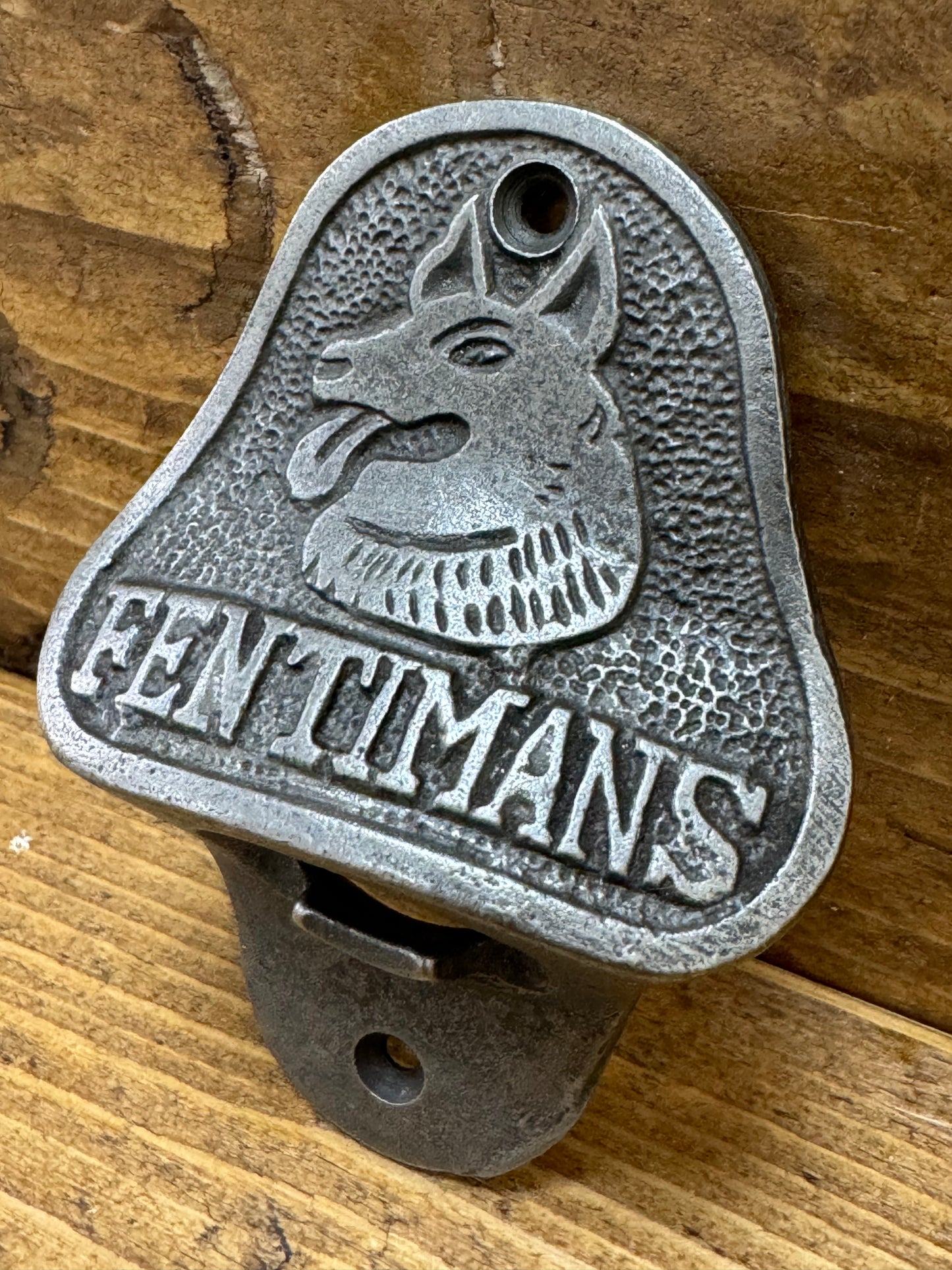 FENTIMANS \ Cast Iron Wall Mounted Bottle Opener \ Vintage Style Home Bar