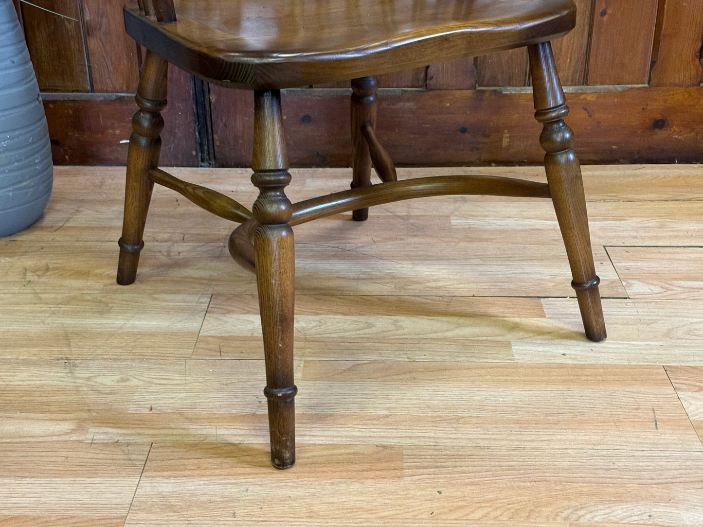 Stunning Vintage Oak Old Charm Windsor Chair \ Hoop Stick Back Fireside Armchair