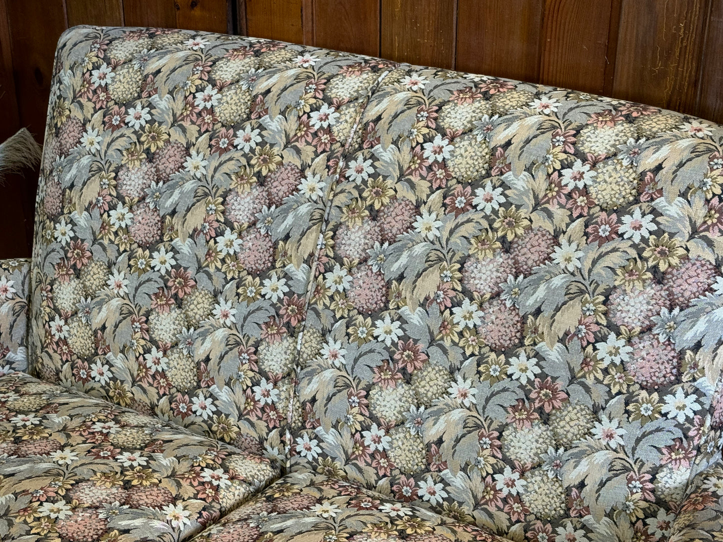 Vintage Parker Knoll Froxfield Two Seater Sofa \ Floral Small Settee \ PK749