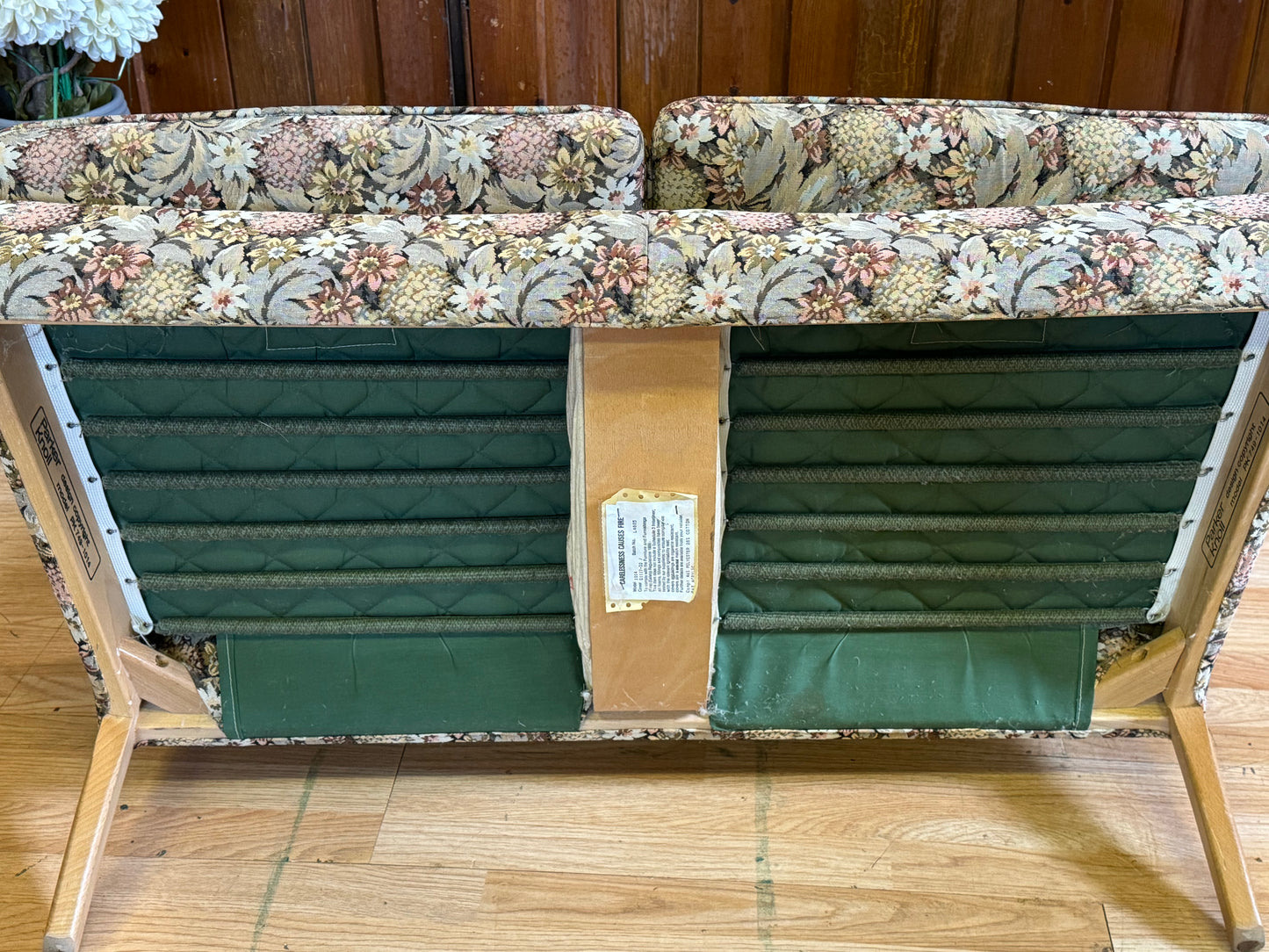 Vintage Parker Knoll Froxfield Two Seater Sofa \ Floral Small Settee \ PK749