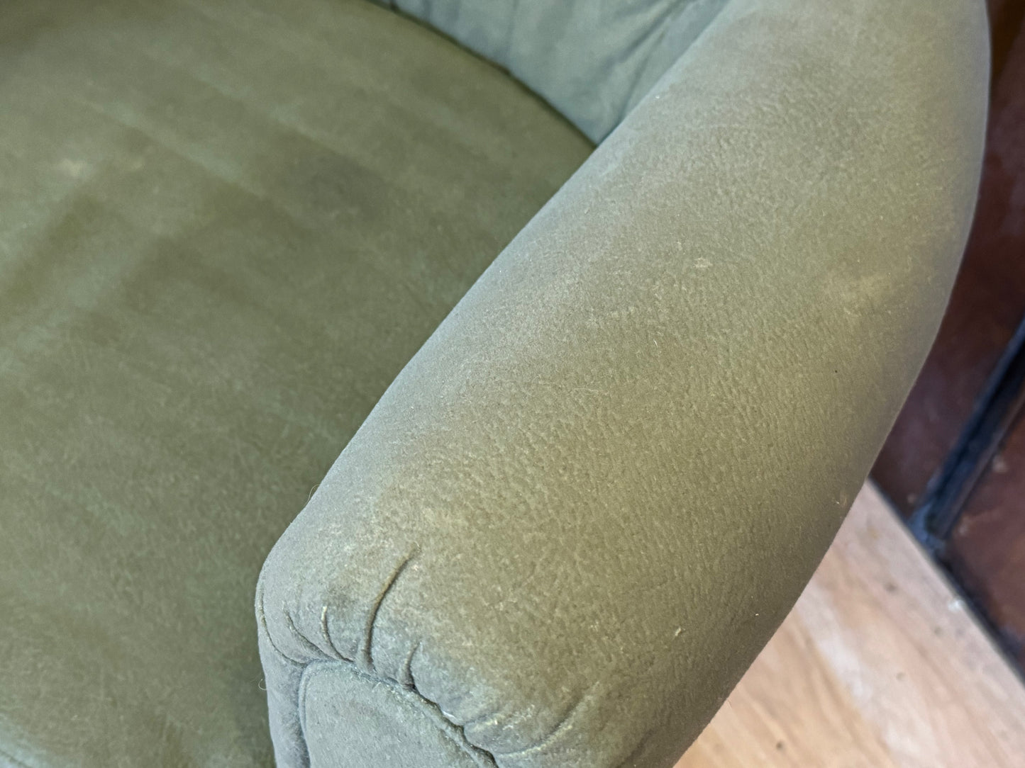 Vintage Chesterfield Style Desk Chair by William Hands For Restoration