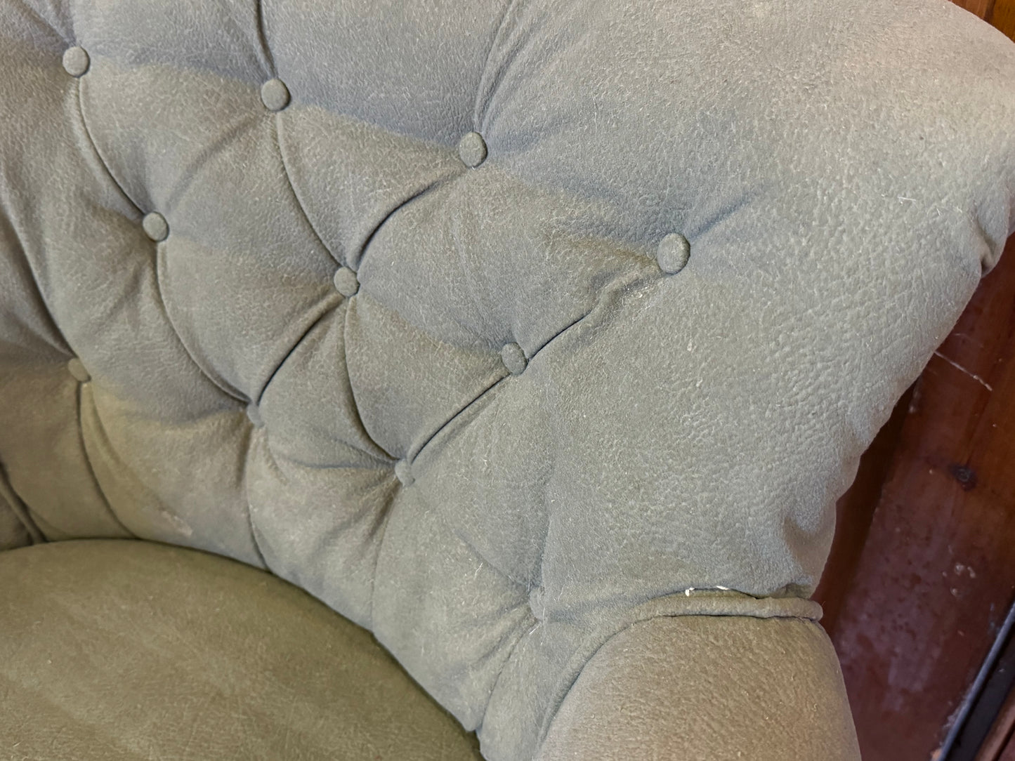 Vintage Chesterfield Style Desk Chair by William Hands For Restoration
