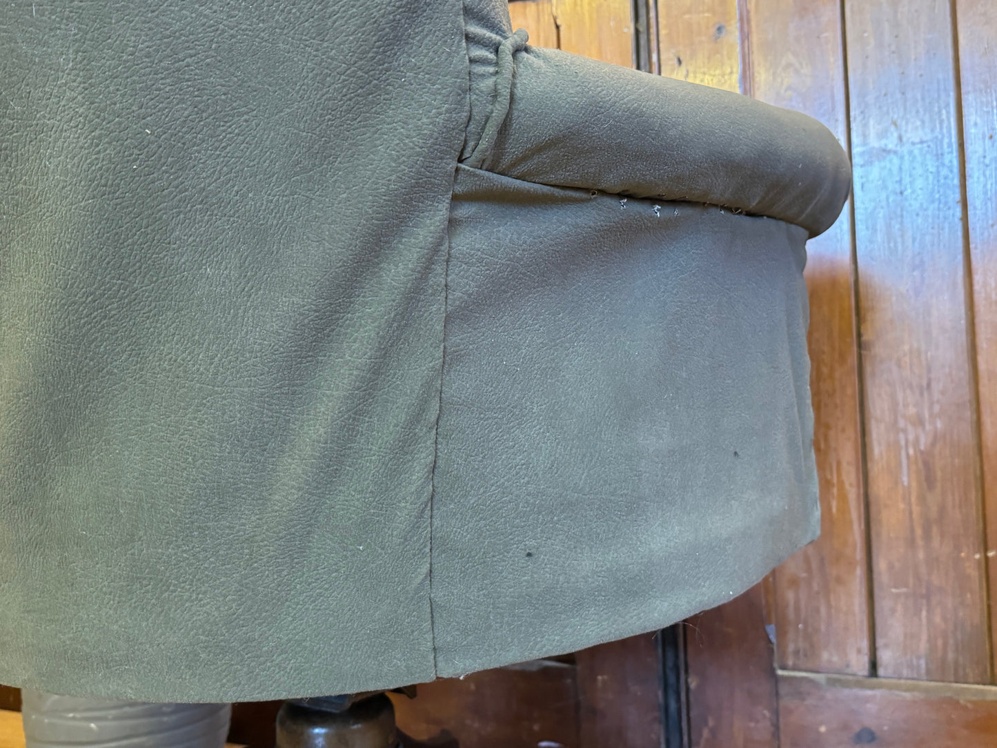 Vintage Chesterfield Style Desk Chair by William Hands For Restoration