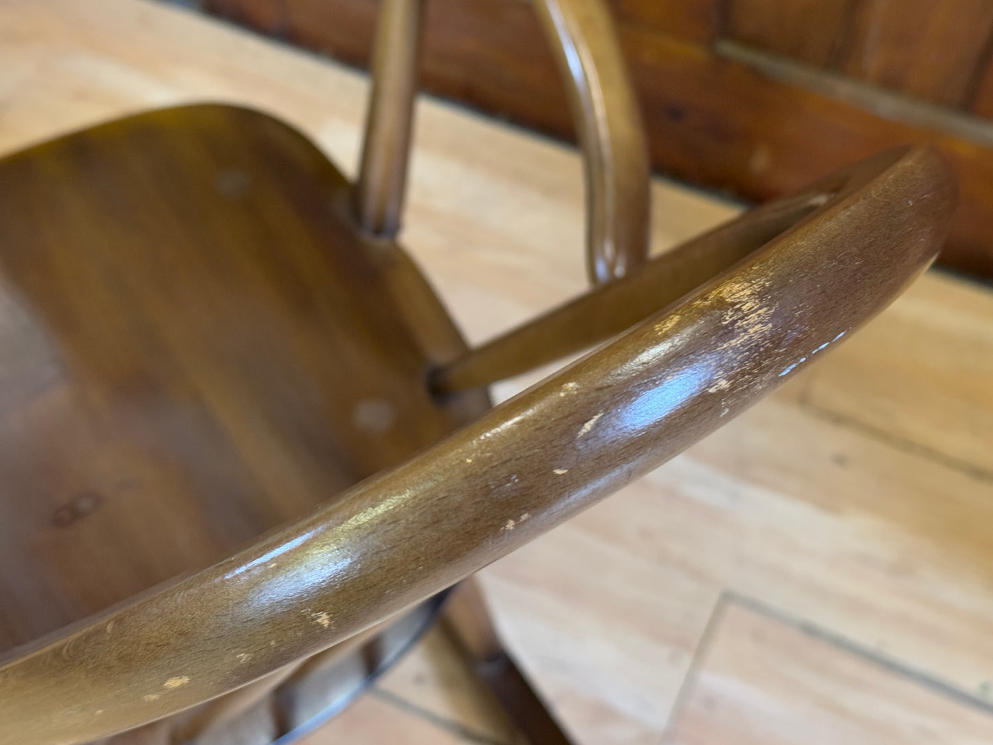 Vintage Ercol Childs Windsor Rocking Chair \ Elm and Beech Small Bedroom Chair