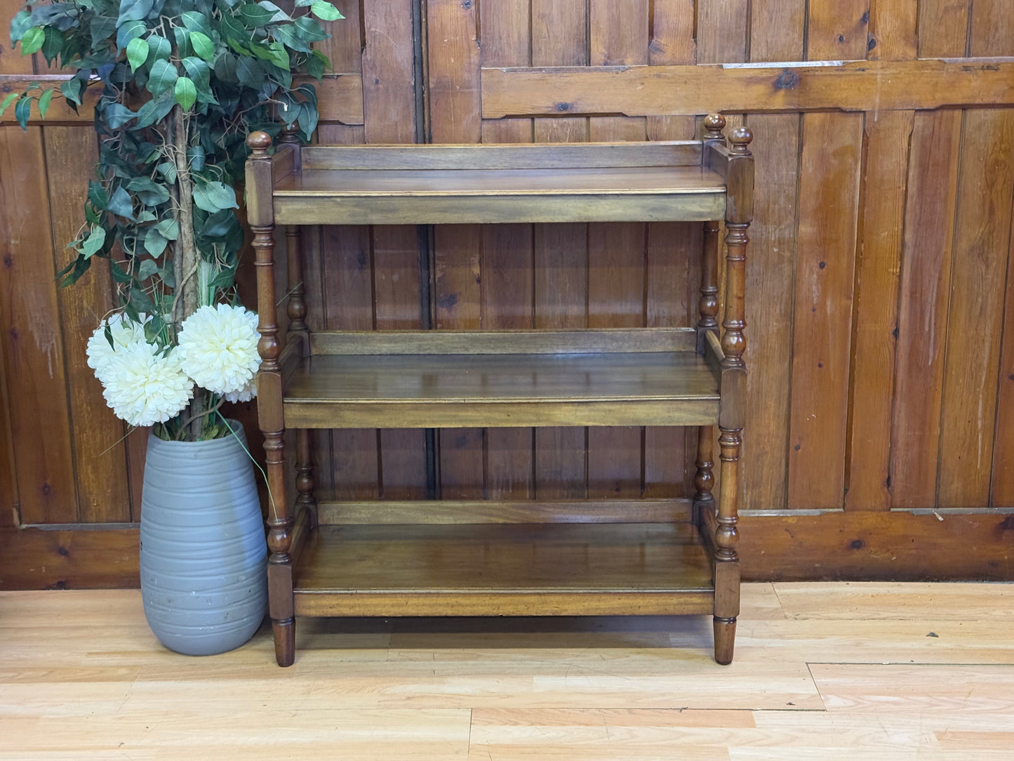 Victorian Etagere Shelving Unit \ Deep Antique Bookcase \ Buffet Serving Shelves