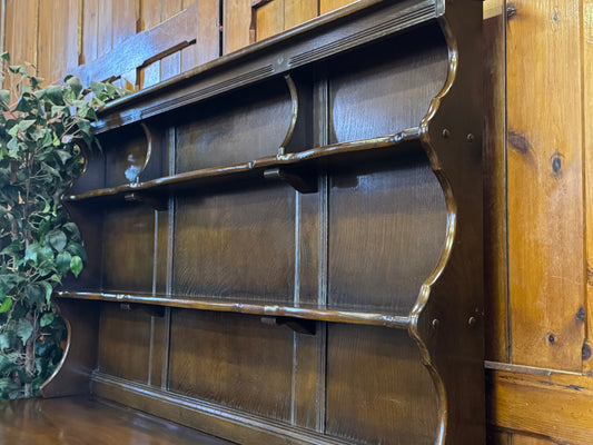 Vintage Ercol Gold Label Welsh Dresser \ Solid Elm Country Kitchen Sideboard