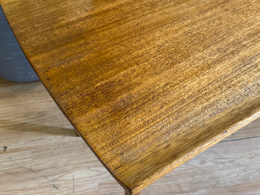 Vintage Danish Teak Lipped Coffee Table \ Mid Century Modern Lounge Table