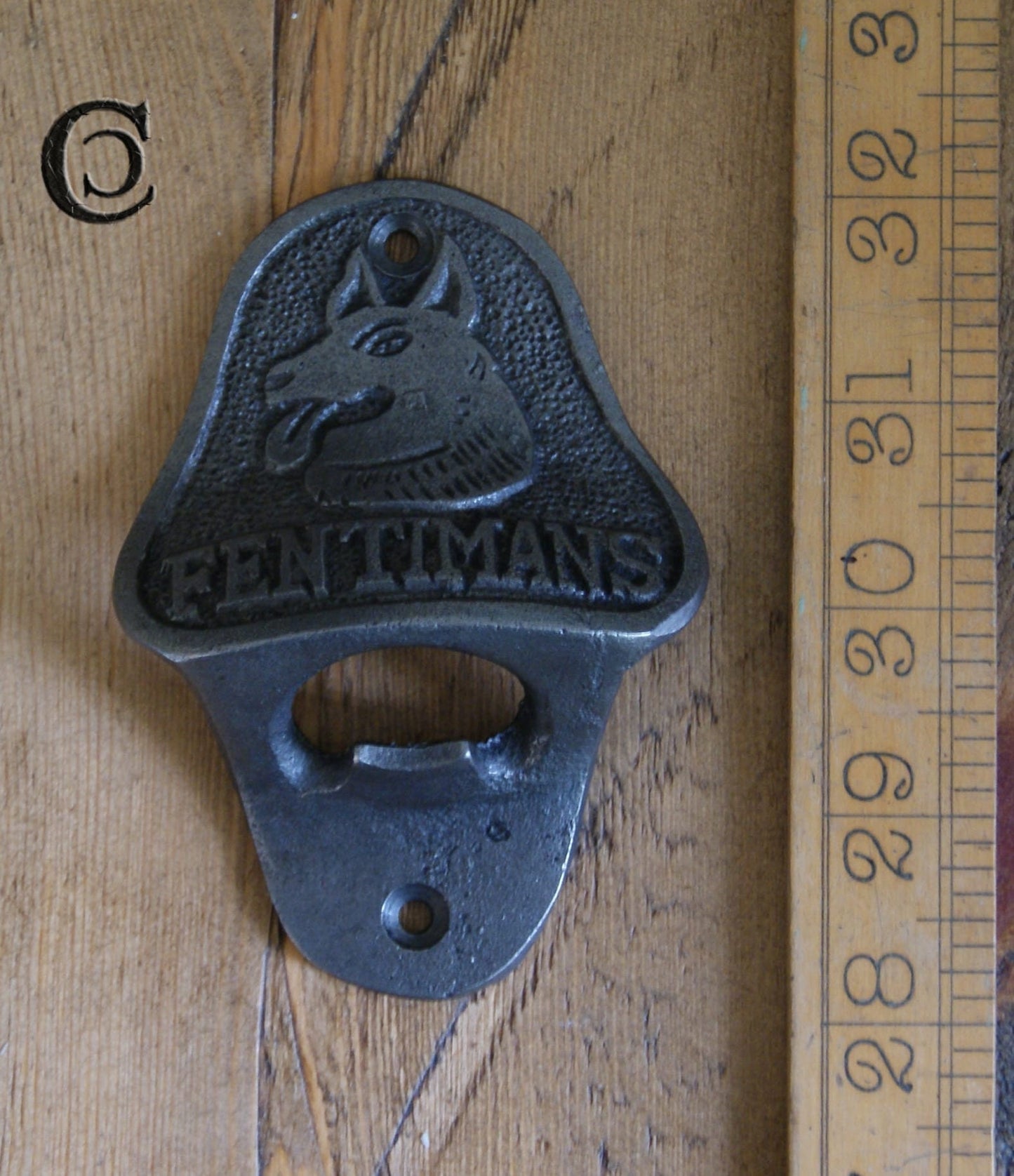 FENTIMANS \ Cast Iron Wall Mounted Bottle Opener \ Vintage Style Home Bar