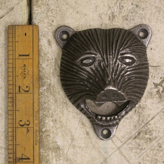 BEAR HEAD  \\ Cast Iron Wall Mounted Bottle Opener \\ Bar \\ Hotel \\ Pub \\ Antique \\ Vintage \\ gift \\ Home Bar \\