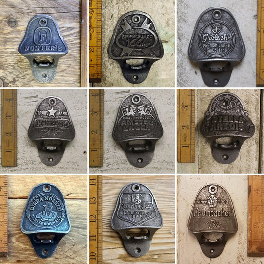 LAGER \ Cast Iron Wall Mounted Bottle Opener \ Vintage Style Home Garden Bar