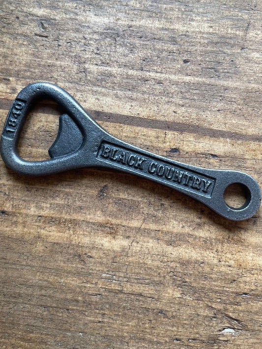 BLACK COUNTRY \ Cast Iron Handheld Bottle Opener \ Vintage Style Home Bar
