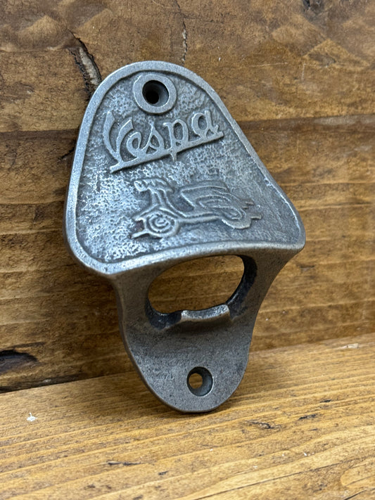 VESPA \ Cast Iron Wall Mounted Bottle Opener \ Vintage Style Home Bar