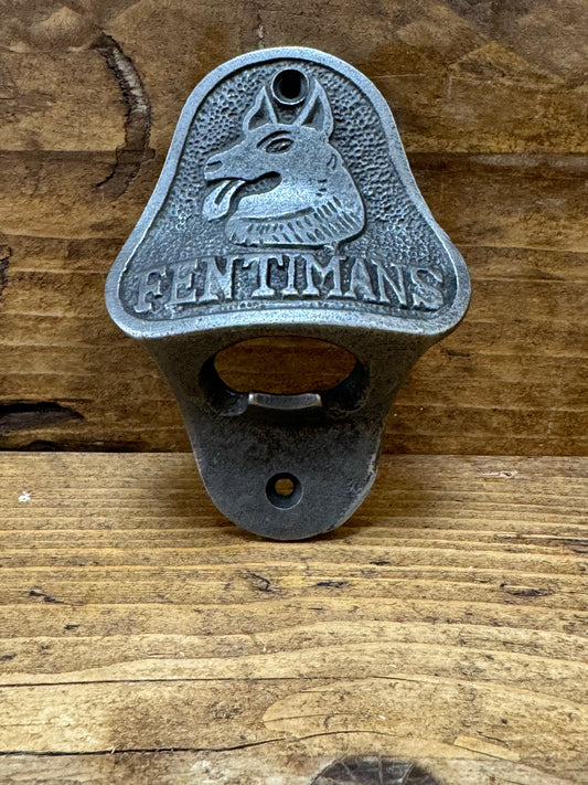 FENTIMANS \ Cast Iron Wall Mounted Bottle Opener \ Vintage Style Home Bar